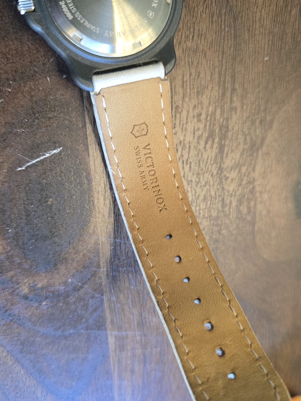 Victorinox Swiss Army White Dial Watch with Red Bezel - Picture 7 of 14